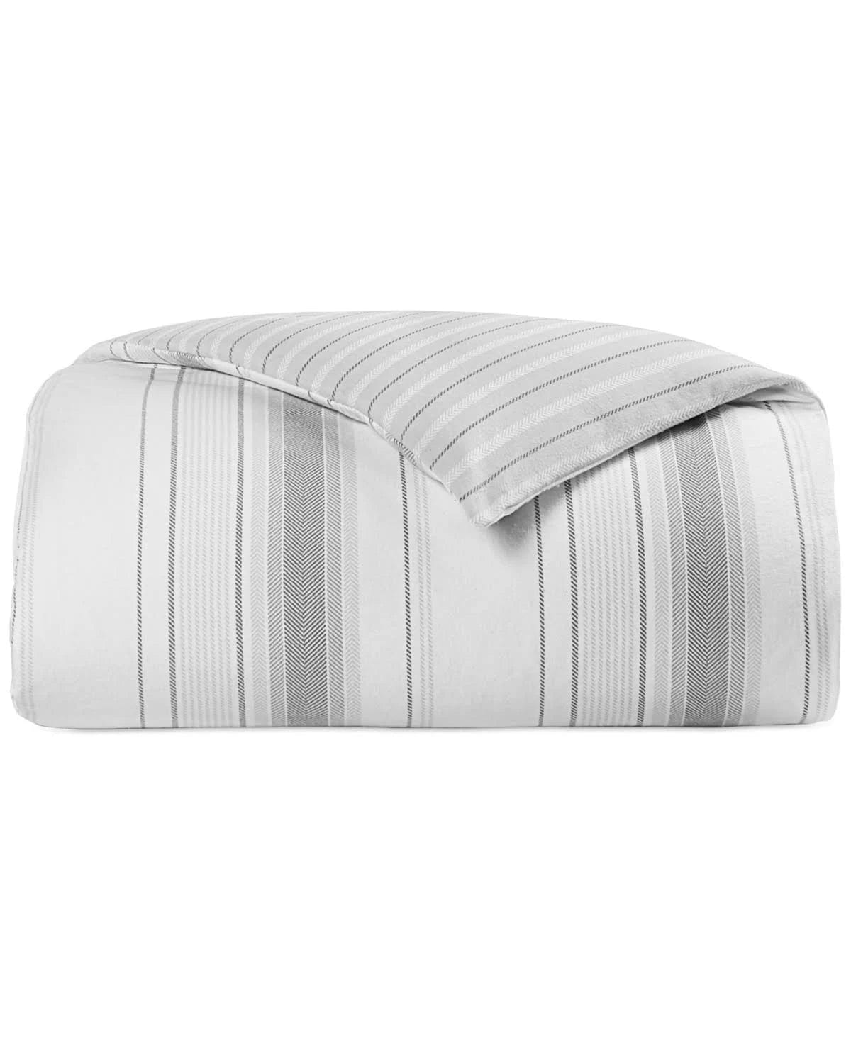 MARTHA STEWART Comforter/Quilt/Duvet Twin / Multi-Color MARTHA STEWART - Scandi Stripe Flannel Duvet Cover