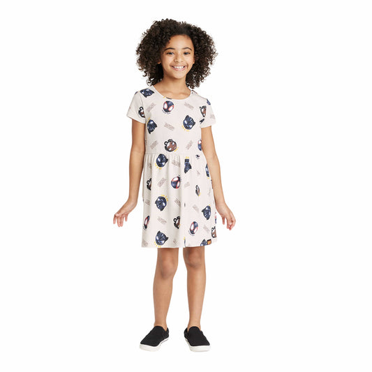 MARVEL Girls Dress M / Beige MARVEL - KIDS - Short Sleeve Dress