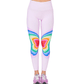 MCY Womens sports XL / pink MCY - Terez Psychedelic Butterfly Duoknit Leggings