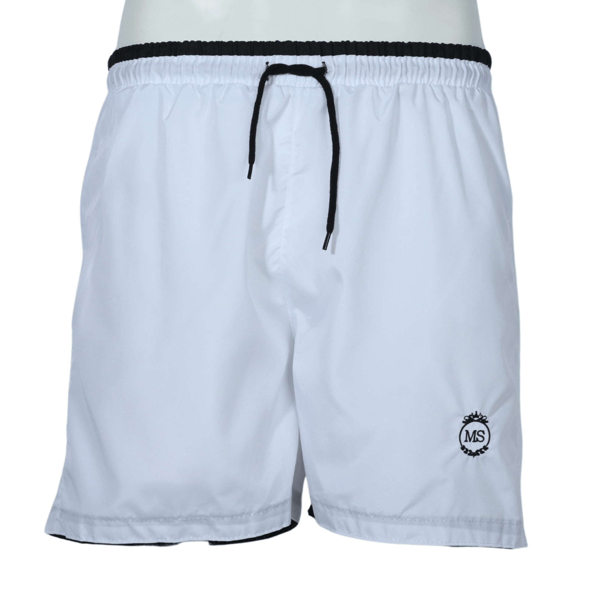 MEMMOLI Mens Swimwear 30W x 6L / White MEMMOLI - Stitched logo solid swimwear