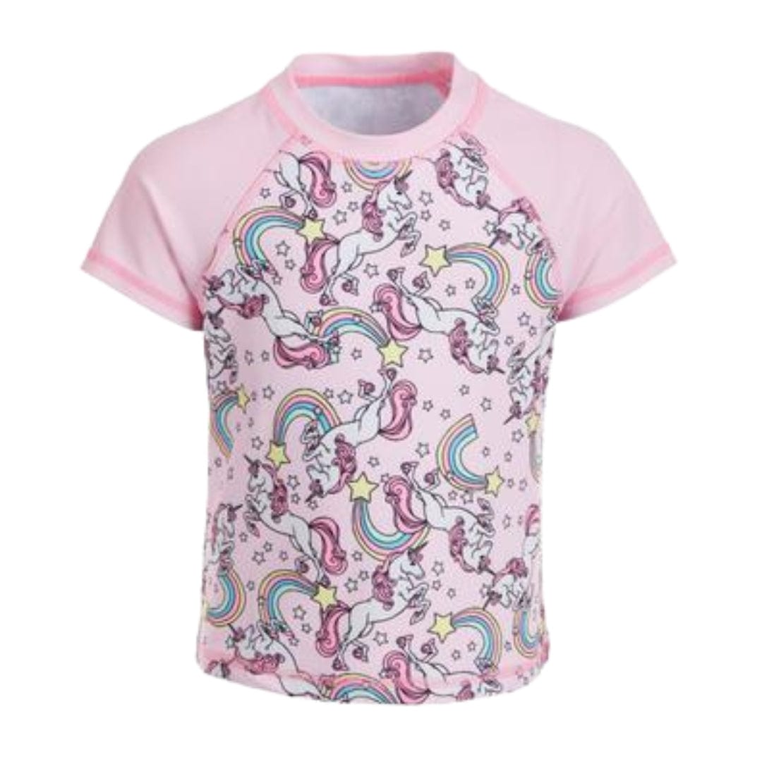 MIKEN MERMAIDS Baby Girl 2 Years / Pink MIKEN MERMAIDS - Baby - All Over Animal Printed Rashguard