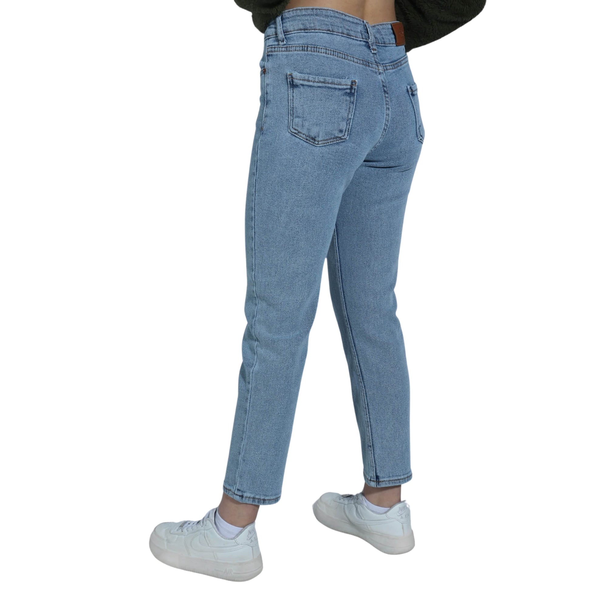 MOCINNO Girls Bottoms S / Blue MOCINNO - Kids - Belt Loop Denim