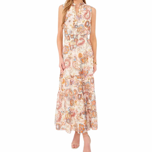 MSK Womens Dress XXL / Multi-Color MSK - Floral Print Long Maxi Dress