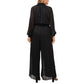MSK Womens Overall XXXL / Black MSK - Wide Leg V-Neck Jumpsuit