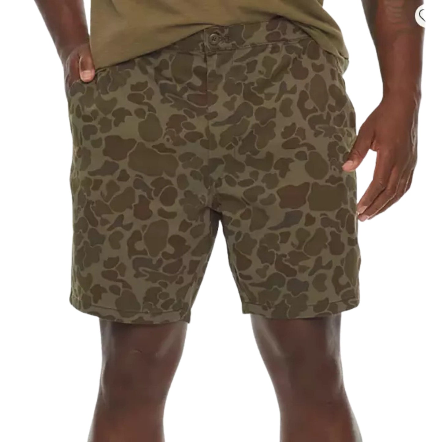 MUTUAL WEAVE Mens Bottoms L / Multi-Color / 36 MUTUAL WEAVE - Camo Chino Board Shorts