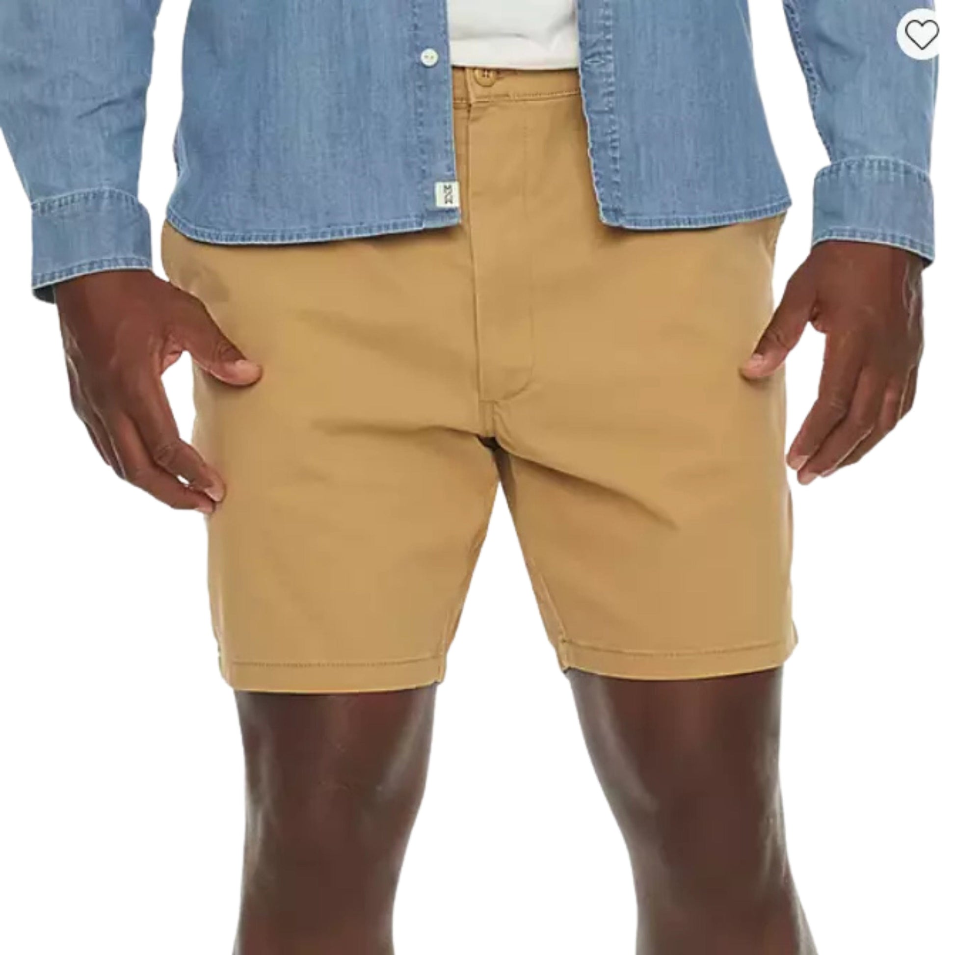 MUTUAL WEAVE Mens Bottoms XXXXL / Beige / 52 MUTUAL WEAVE - Double pocket chino shorts