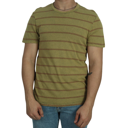 MUTUAL WEAVE Mens Tops S / Green MUTUAL WEAVE - Crew Neck T-Shirt