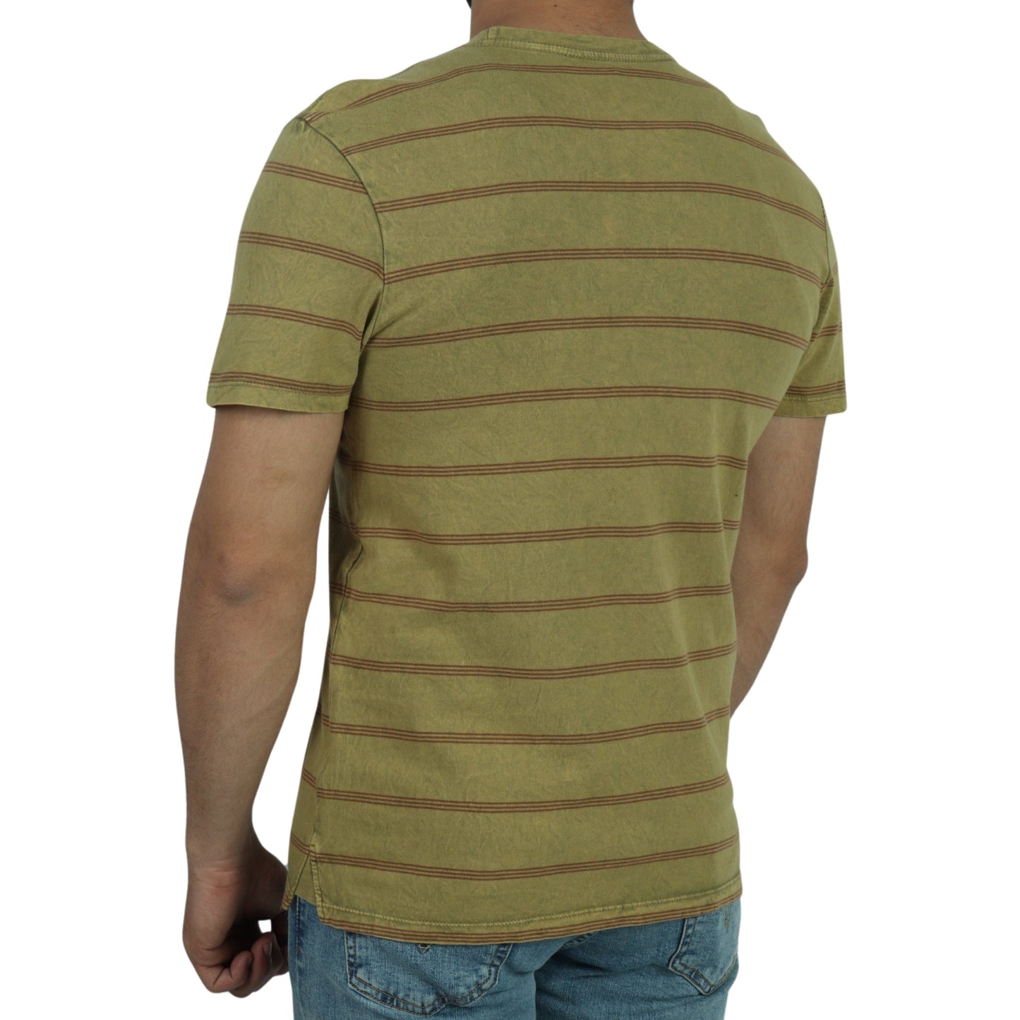 MUTUAL WEAVE Mens Tops S / Green MUTUAL WEAVE - Crew Neck T-Shirt