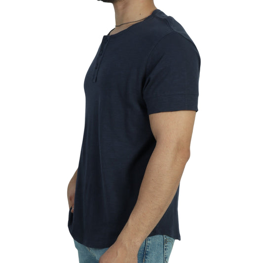 MUTUAL WEAVE Mens Tops L / Navy MUTUAL WEAVE - Pull Over Top