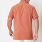 MUTUAL WEAVE Mens Tops S / Multi-Color MUTUAL WEAVE - Regular Fit Short Sleeve Striped Button-Down Shirt