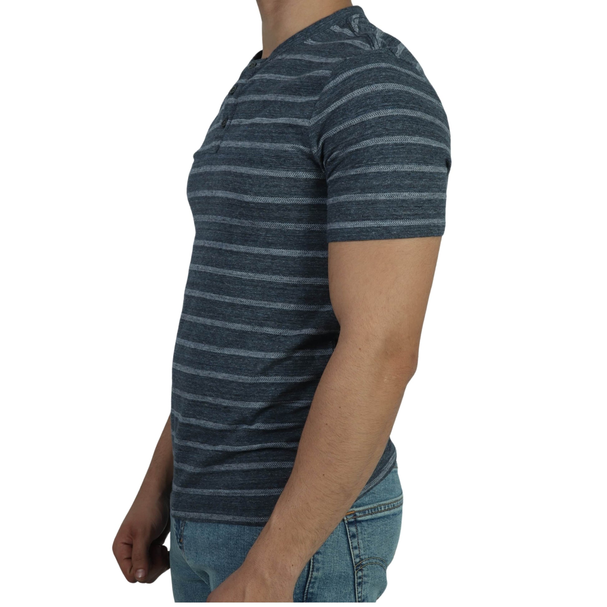 MUTUAL WEAVE Mens Tops S / Blue MUTUAL WEAVE - Short Sleeve T-Shirt