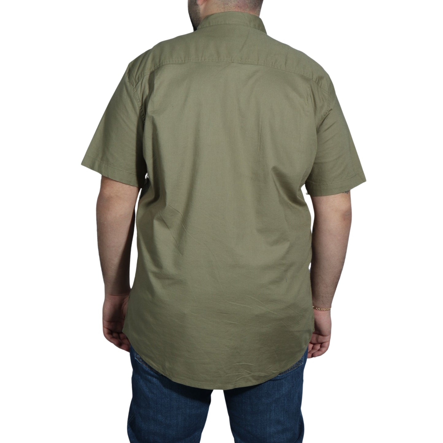 MUTUAL WEAVE Mens Tops XL Tall / Green MUTUAL WEAVE - Two Pockets Front Shirt