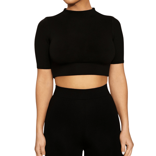 NAKED WARDROBE Womens Tops XS / Black NAKED WARDROBE - Sweet T Crop Top in Black at Nordstrom