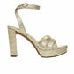 NATURALIZER Womens Shoes 36 / Gold NATURALIZER - Mallory Ankle Strap Sandals