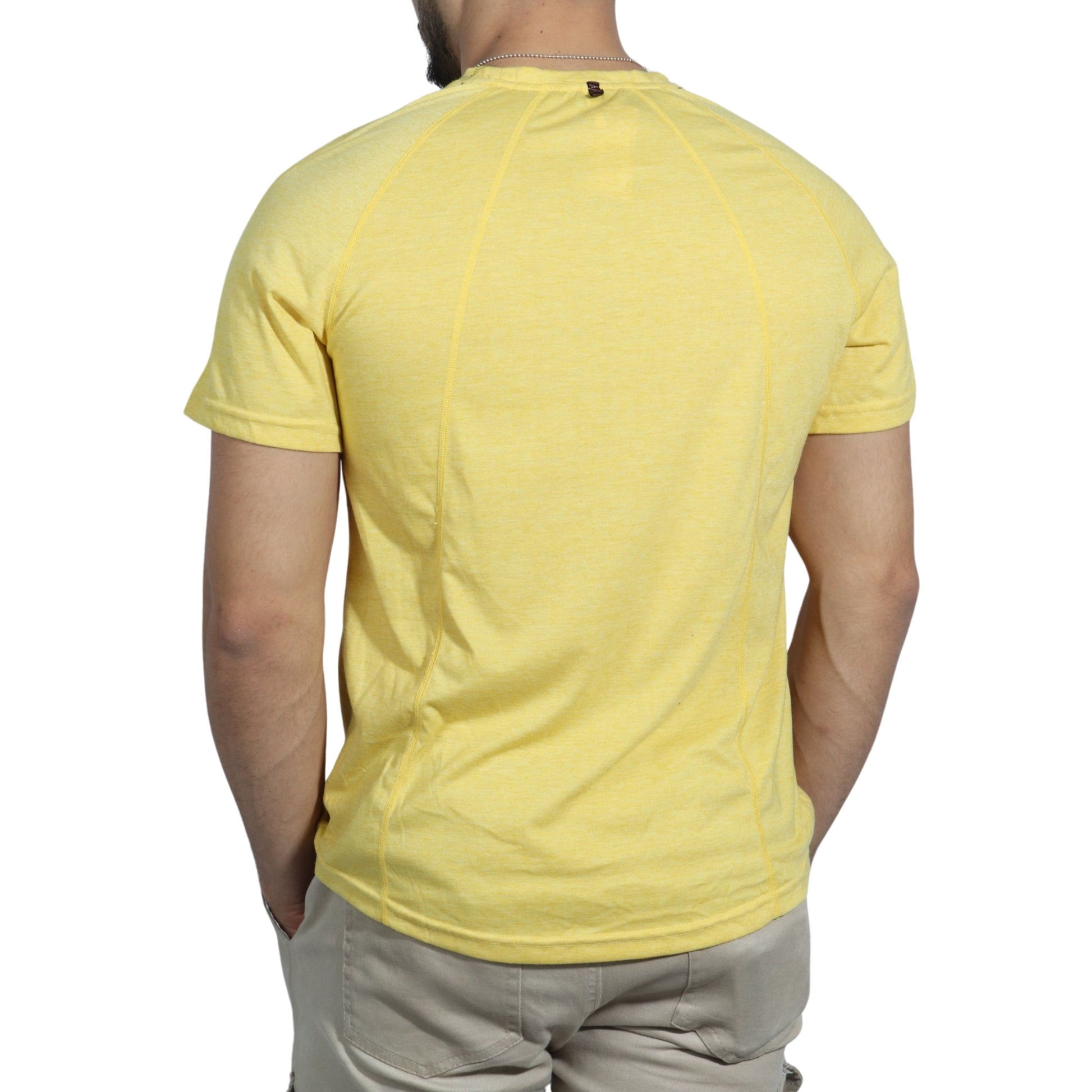 NEW LINE Mens Tops M / Yellow NEW LINE - Short Sleeve T-Shirt