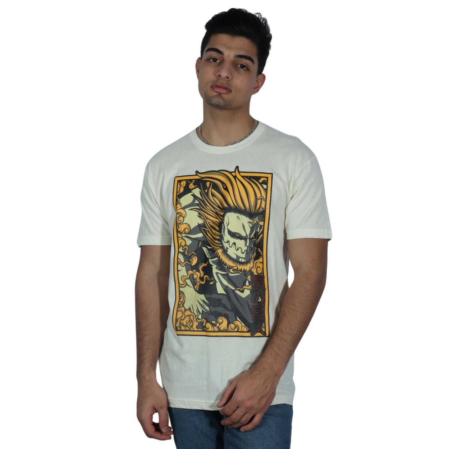 NEXT LEVEL Mens Tops M / Off-White NEXT LEVEL - Printed T-Shirt