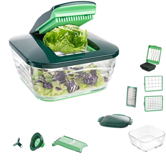 NICER DICER CHEF Kitchenware Green NICER DICER CHEF - 13 Piece food slecer and dicer