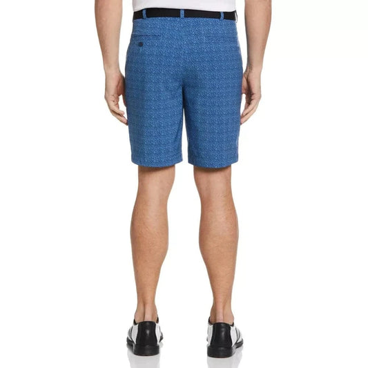 NICKLAUS Mens Bottoms 30W x 9L / Blue NICKLAUS -  Mosaic Print Shorts