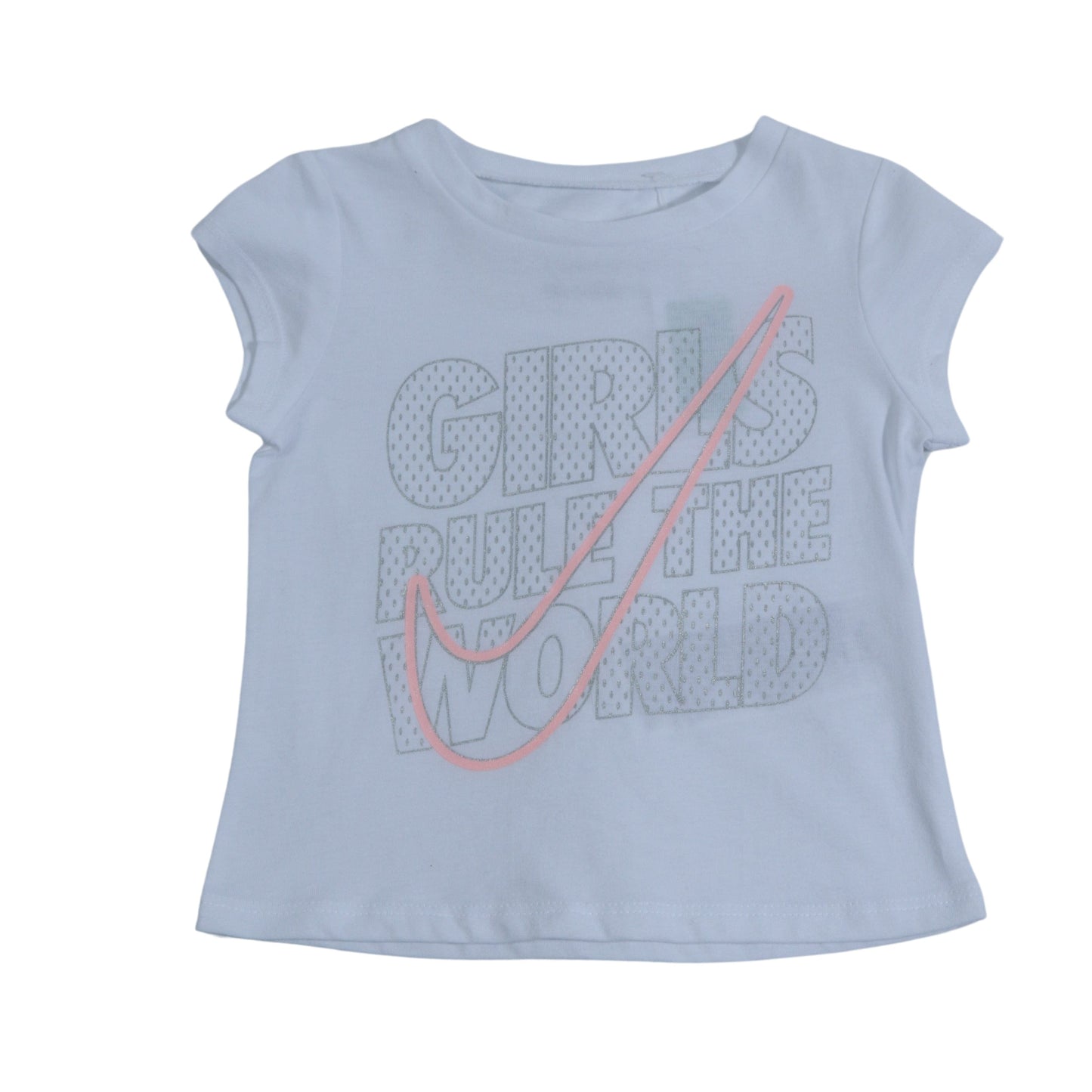 NIKE Baby Girl 2 Years / White NIKE - Baby - Front Girls Rule The World Printed T-Shirt