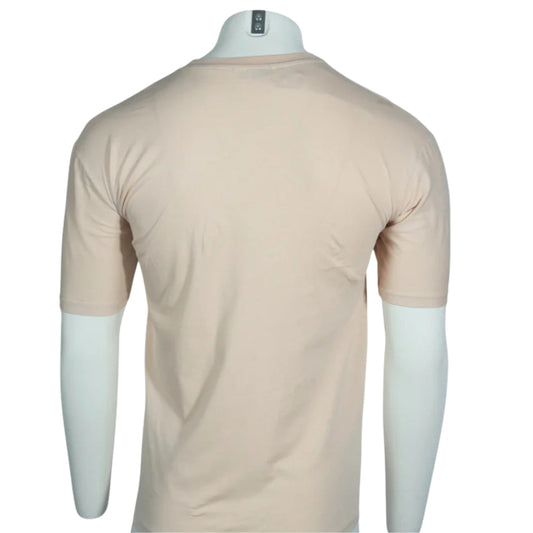 NIKE Mens Tops S / Beige NIKE - Printed Logo Front T-shirt