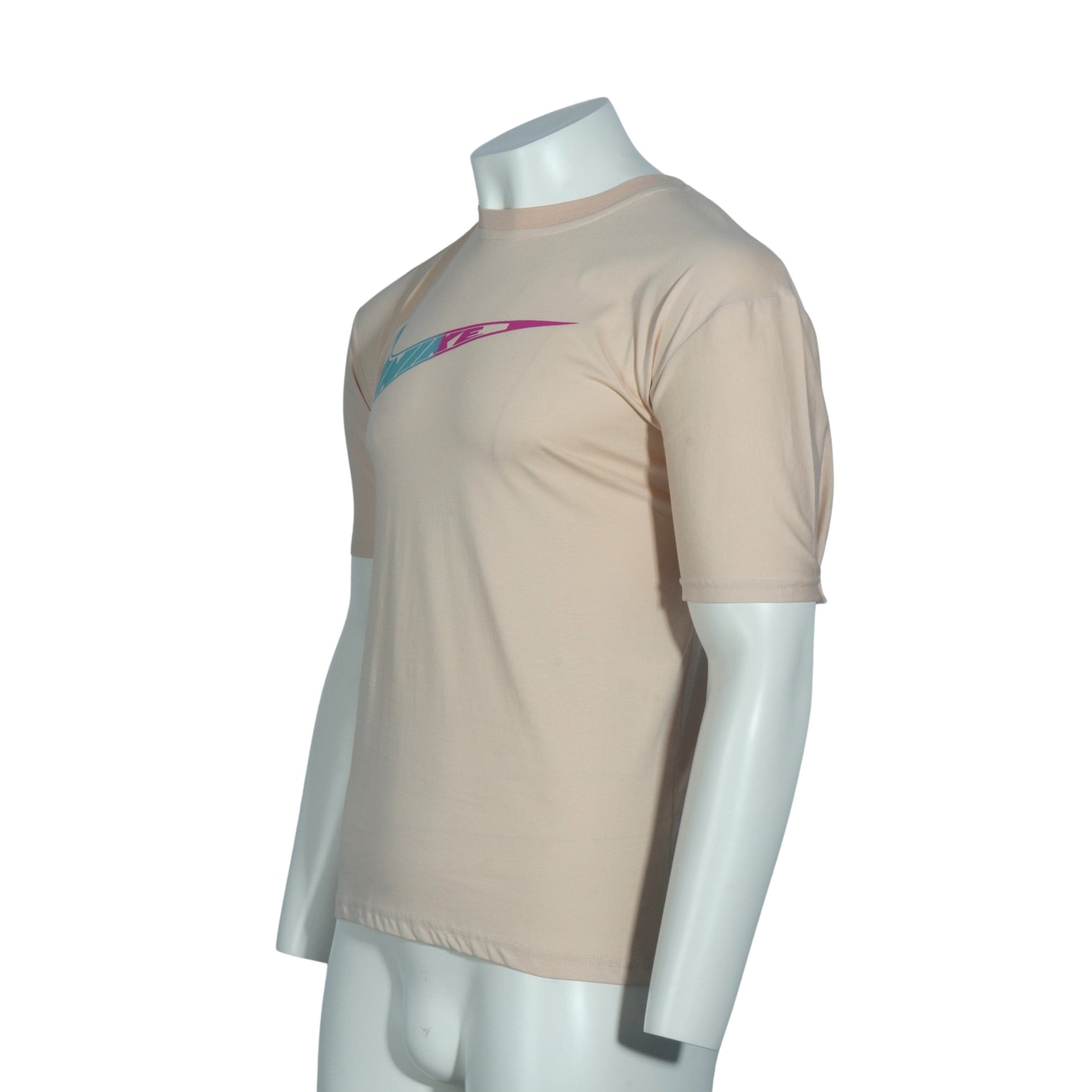 NIKE Mens Tops S / Beige NIKE - Printed Logo Front T-shirt