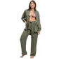 NINETY 60 NINETY Women Sets Olive Green / S / Linen Ninety 60 Ninety - Kali Linen Set