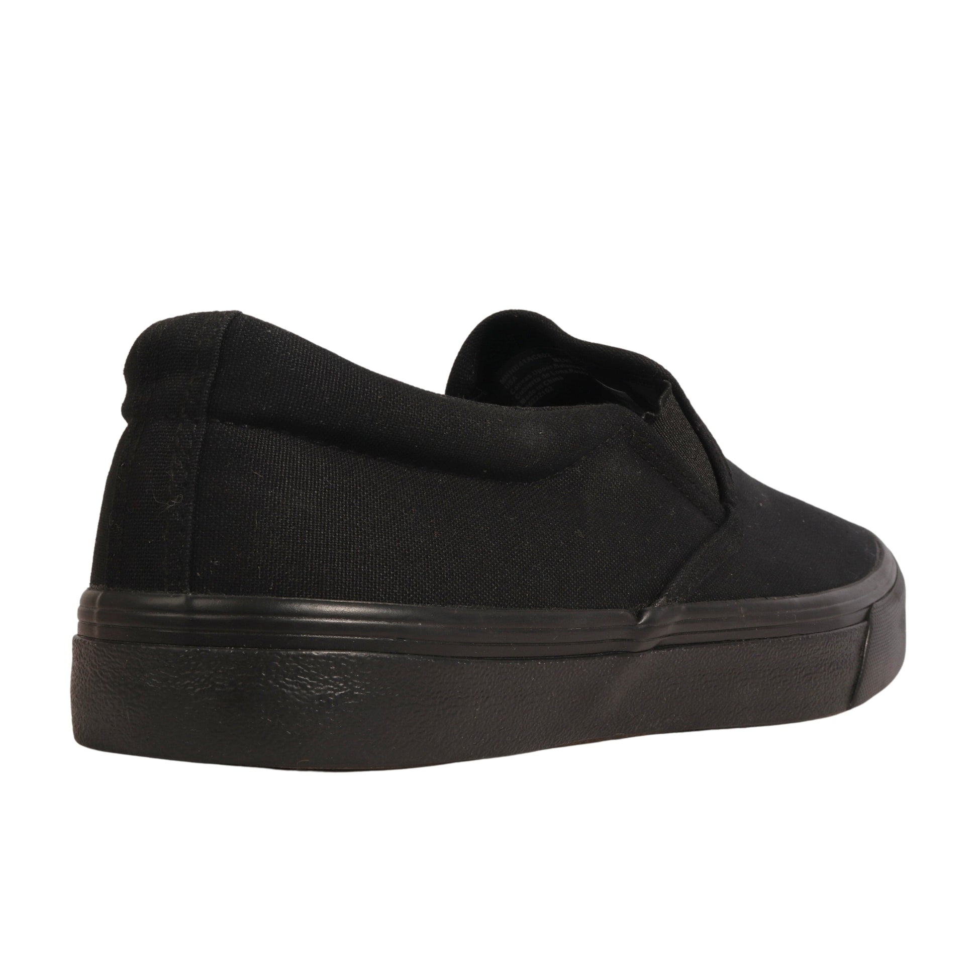 NO BOUNDARIES Mens Shoes 40.5 / Black NO BOUNDARIES - Clinton Canvas Skate Slip On Sneakers
