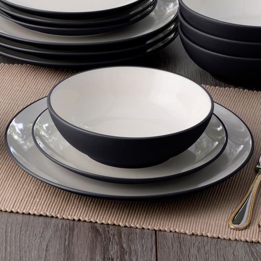 NORITAKE Kitchenware Black NORITAKE - Colorwave Coupe 4 Piece Place Setting
