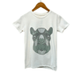NORTHERN APPAREL Boys Tops M / White NORTHERN APPAREL - Animal face graphic print t-shirt