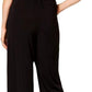 NY COLLECTION Women Overalls NY COLLECTION -  Surplice Belted Wide-Leg Jumpsuit