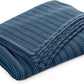 OAKE Comforter/Quilt/Duvet King / Blue OAKE -  Contrast Stitch Coverlet, King,