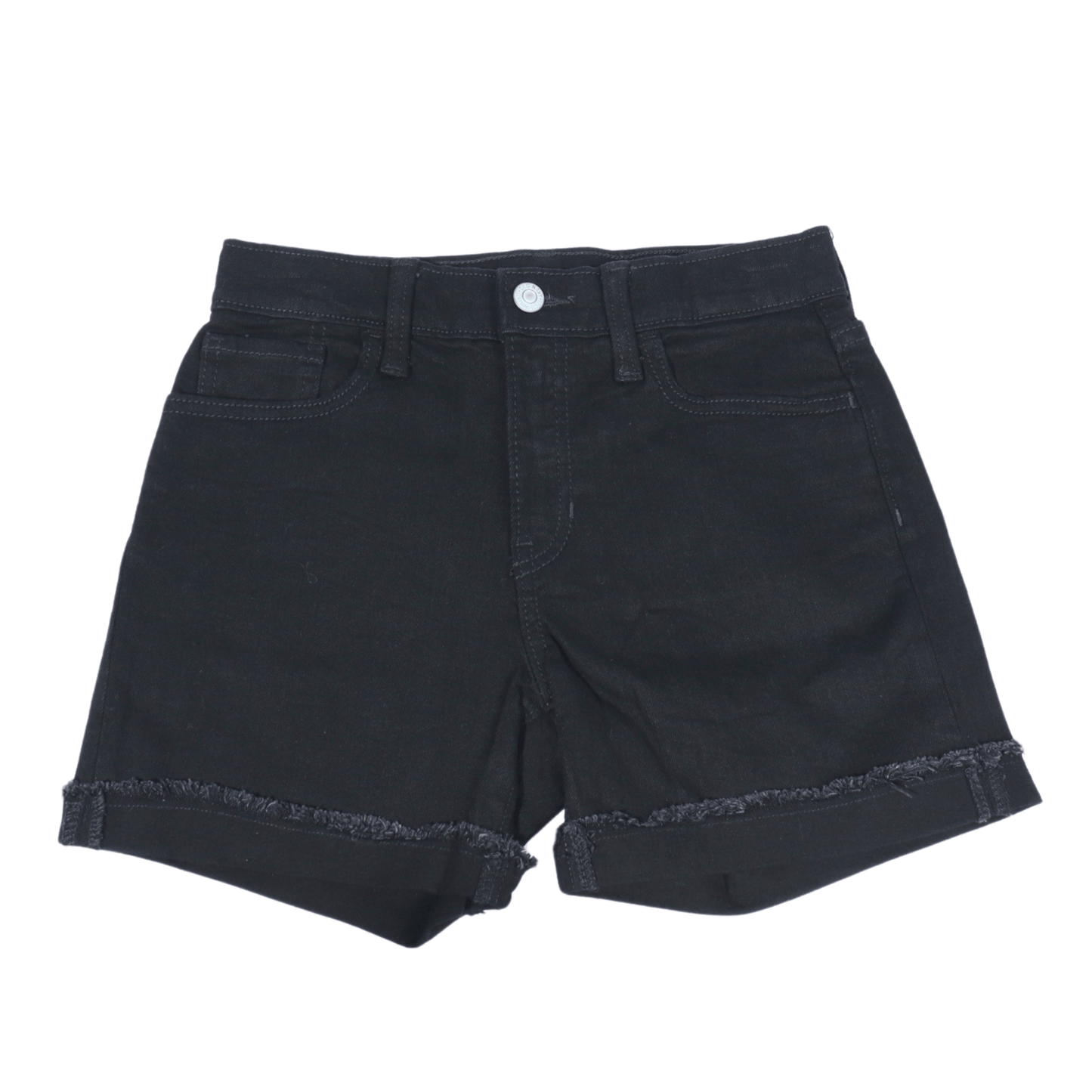 OLD NAVY Girls Bottoms M / Black OLD NAVY - High Rise Cuffed Denim Shorts