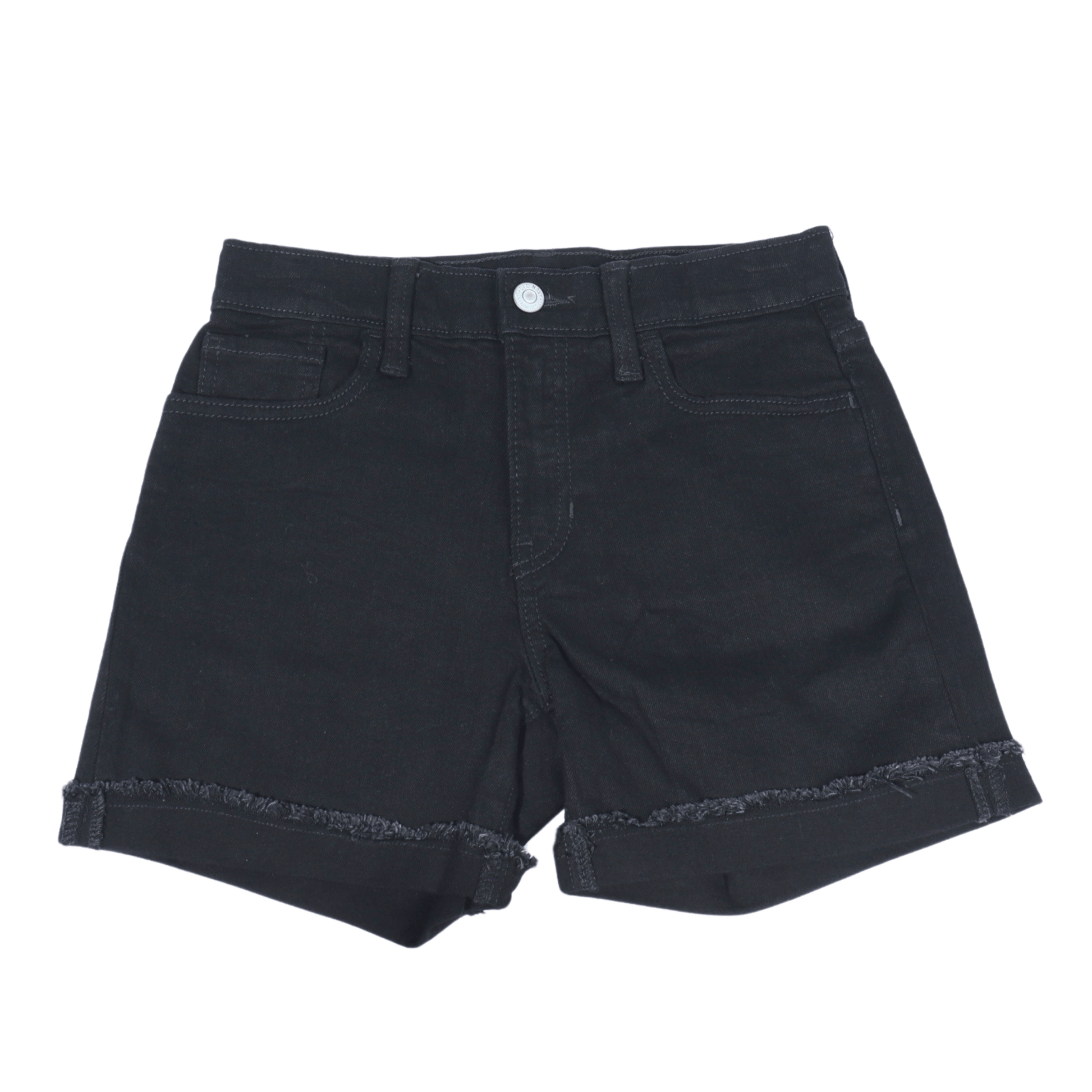 OLD NAVY Girls Bottoms M / Black OLD NAVY - High Rise Cuffed Denim Shorts