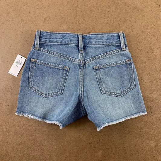 OLD NAVY Girls Bottoms XL / Blue OLD NAVY - High-Waist Frayed-Hem Jean Shorts