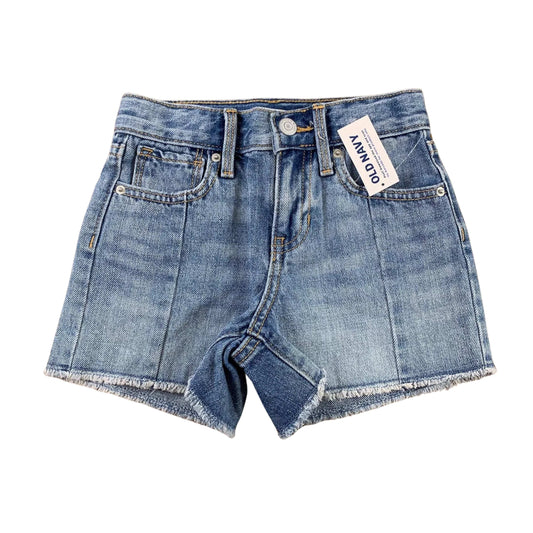 OLD NAVY Girls Bottoms XL / Blue OLD NAVY - High-Waist Frayed-Hem Jean Shorts