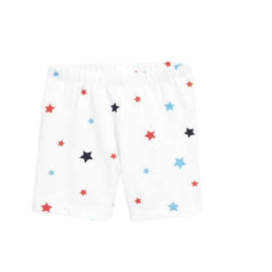 OLD NAVY Girls Bottoms S / White OLD NAVY - Printed Star Short Bike