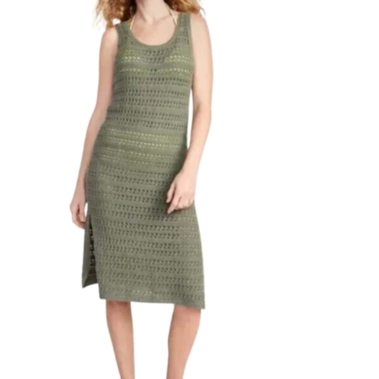 OLD NAVY Womens Dress XXXL / Green OLD NAVY - Crochet Midi Dress