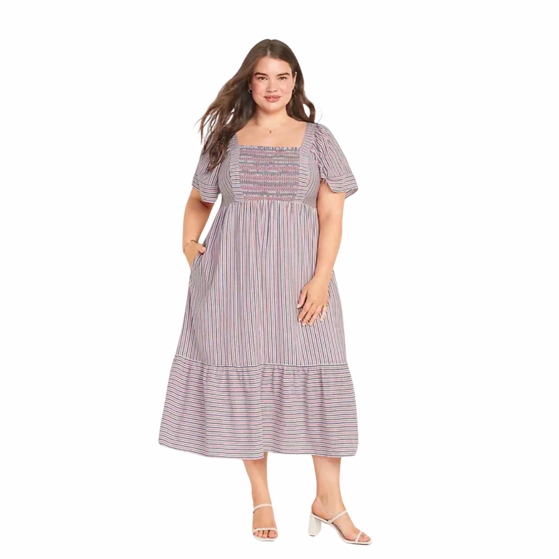 OLD NAVY Womens Dress XXXXL / Multi-Color OLD NAVY - Stripped pattern long dress