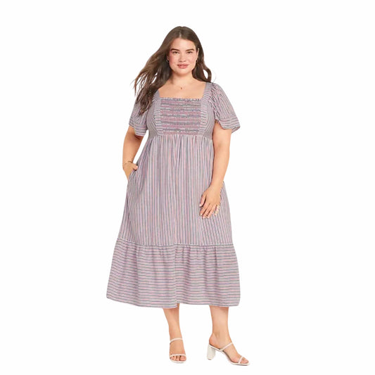 OLD NAVY Womens Dress XXXXL / Multi-Color OLD NAVY - Stripped pattern long dress