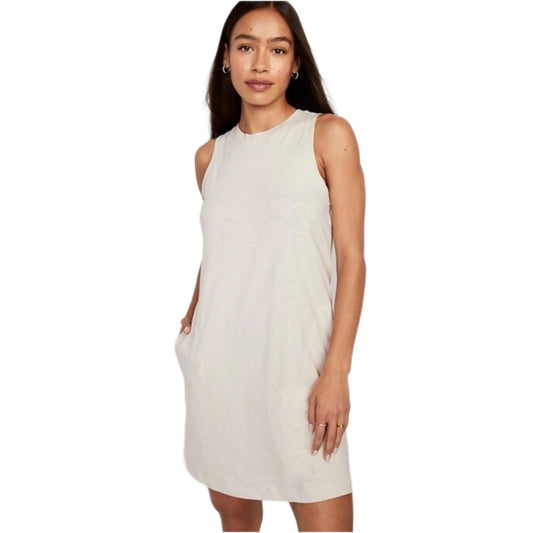 OLD NAVY Womens Dress Petite M / Beige OLD NAVY - Vintage A-line cotton dress
