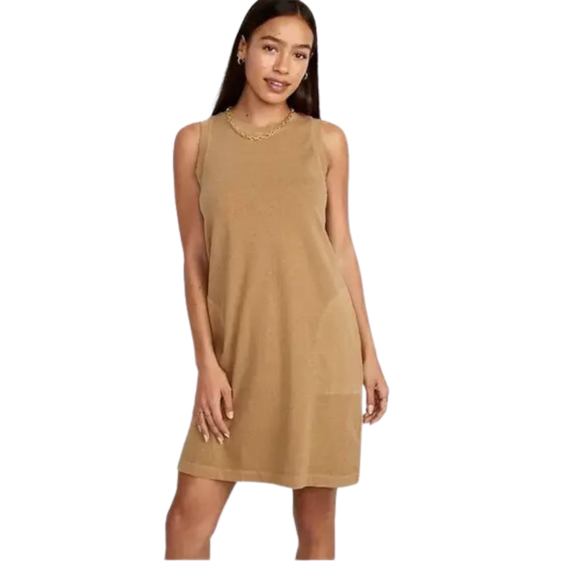 OLD NAVY Womens Dress XS / Brown OLD NAVY - Vintage A-line cotton dress