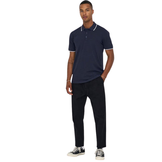 ONLY & SONS Mens Tops S / Navy ONLY & SONS  - Shirt S Blue