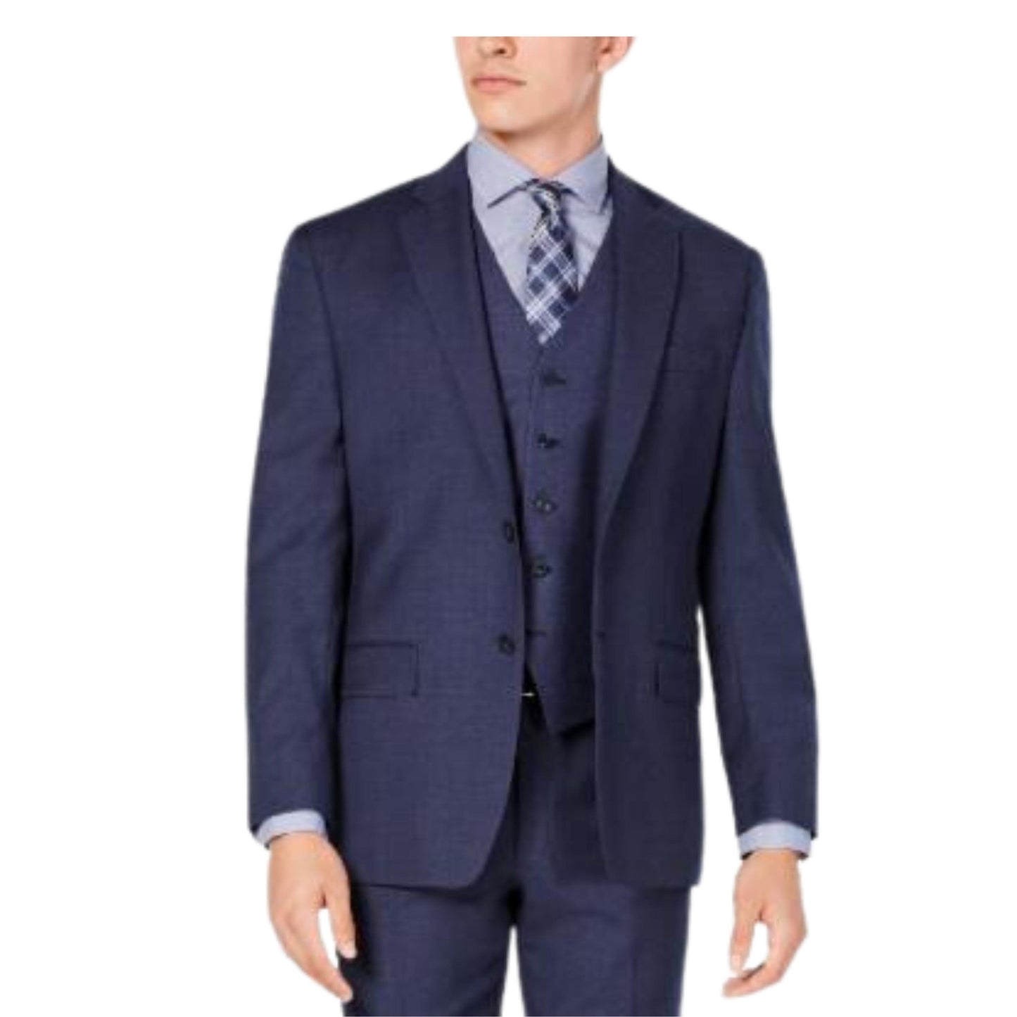 ORIGINAL Mens Jackets M / Blue ORIGINAL - Classic Fit Flannel Suit Blazer