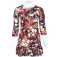 ORIGINAL Womens Dress S / Multi-Color ORIGINAL -  Long Sleeve Round Neck Dress