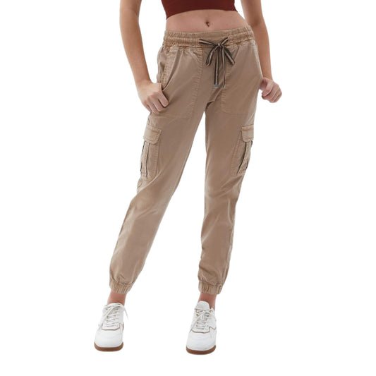 OXXO Womens Bottoms OXXO - Elastic Waist Cargo  Pants