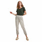 OXXO Womens Bottoms OXXO - Elastic-Waisted Jogger Sweatpants