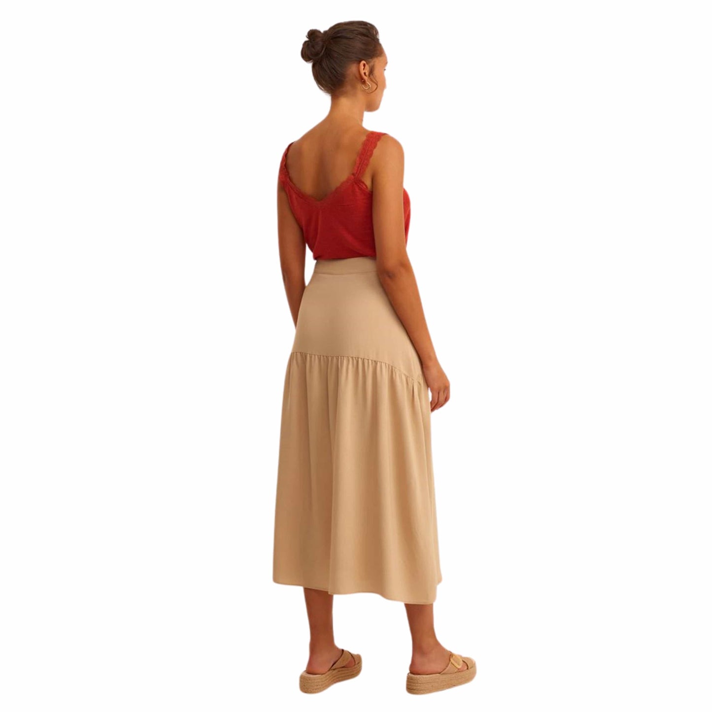 OXXO Womens Bottoms OXXO - Flounce Midi Skirt