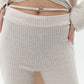 OXXO Womens Bottoms M / Beige OXXO - High Waist Belt Detailed Flare Pant