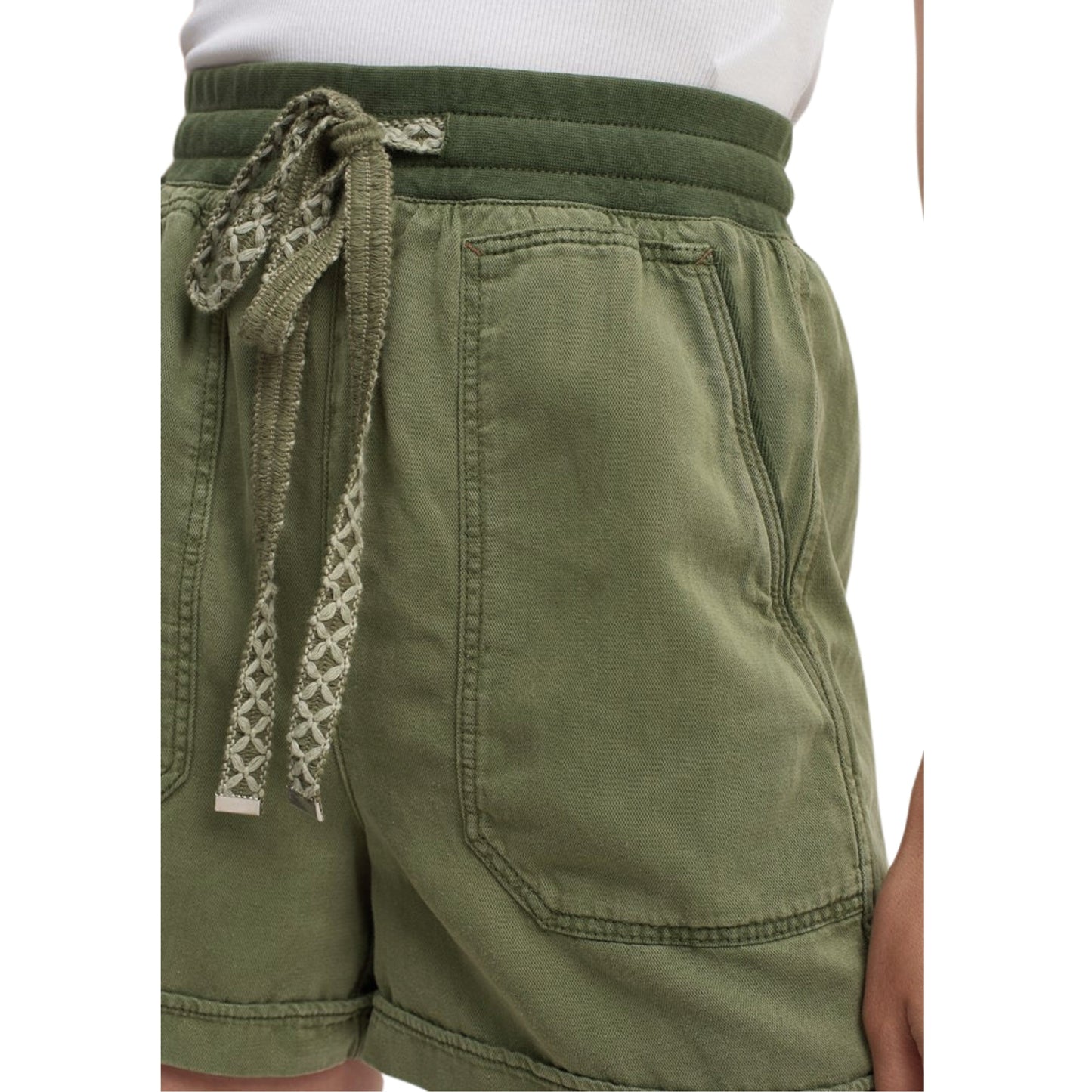 OXXO Womens Bottoms XS / Green / 36 OXXO - High Waist Mini Shorts