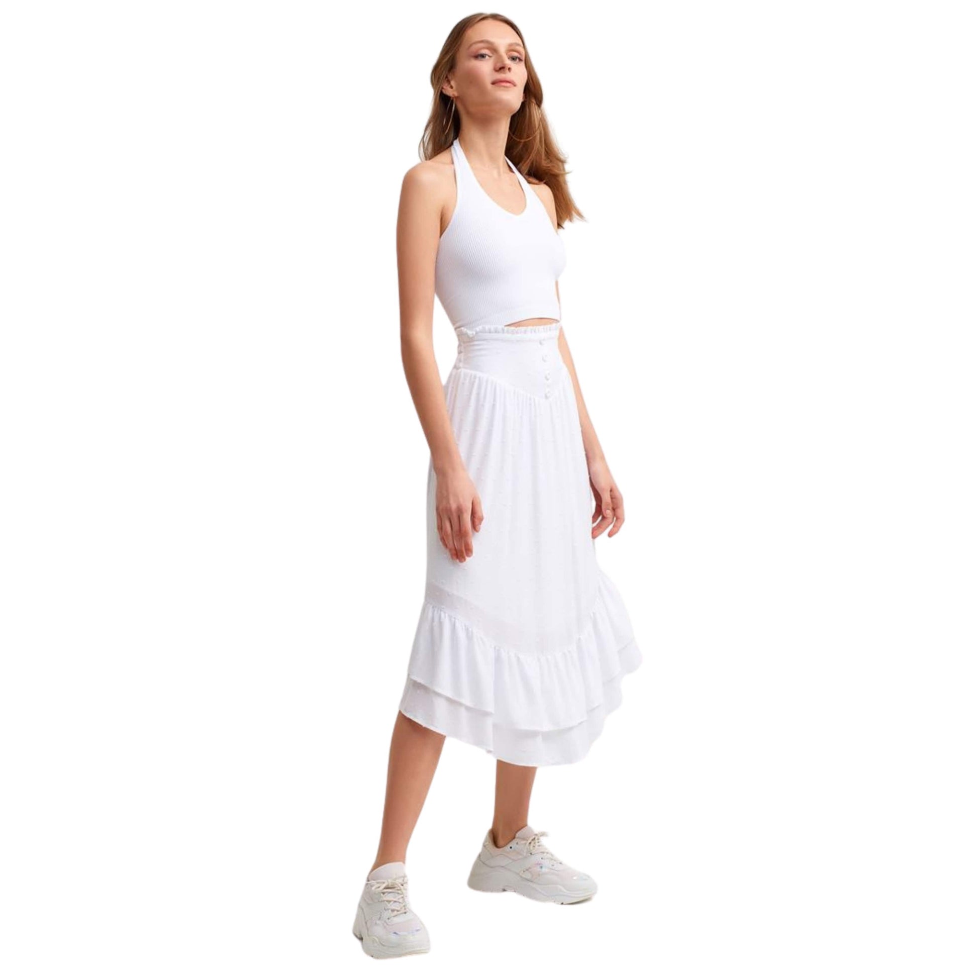 OXXO Womens Bottoms OXXO -  Midi Skirt With Slit Detail